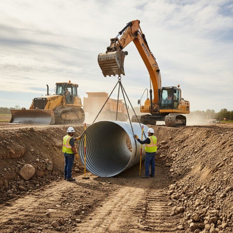 Ditch Culvert Installation