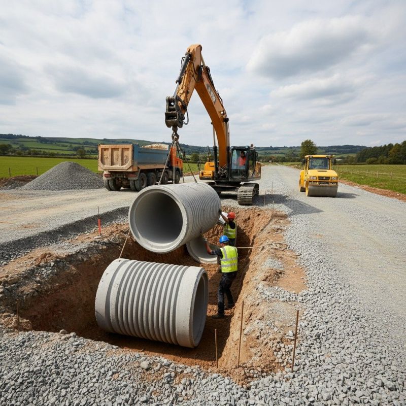 Ditch Culvert Installation