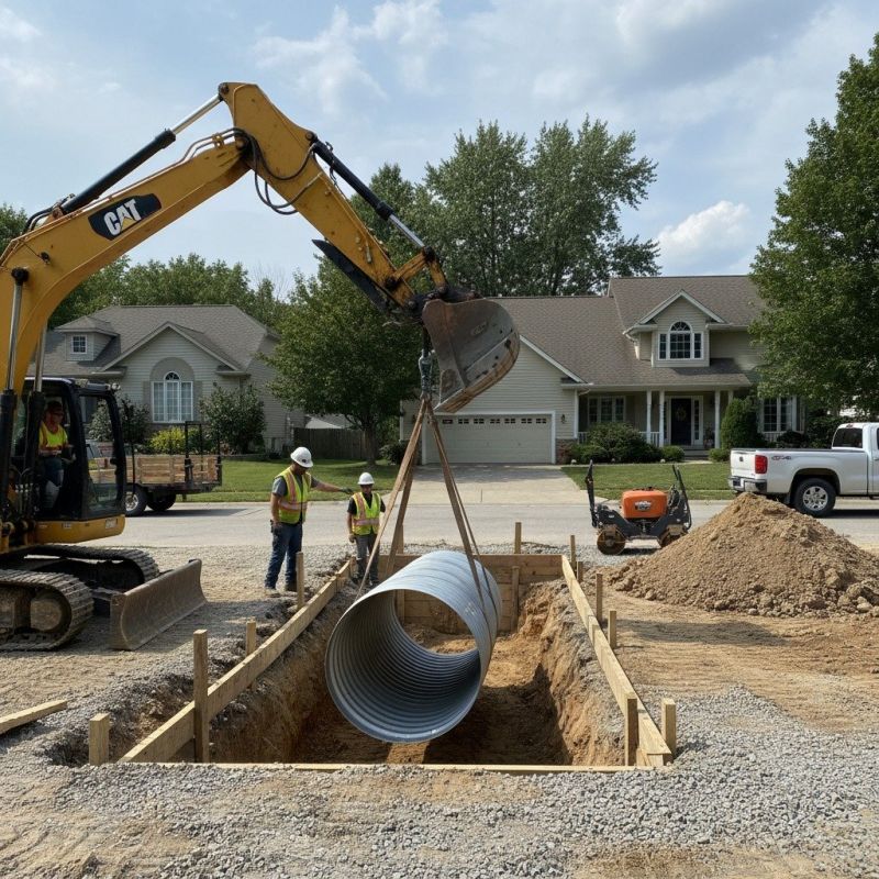 Ditch Culvert Installation